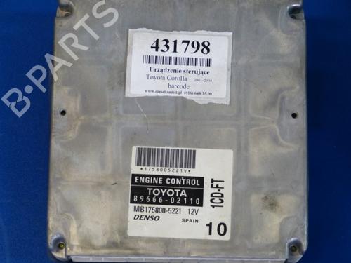 Used Engine control unit (ECU) Engine control unit (ECU) TOYOTA COROLLA (_E12_) 2.0 D-4D (CDE120_, CDE120R) (90 hp) 37860547 37860547