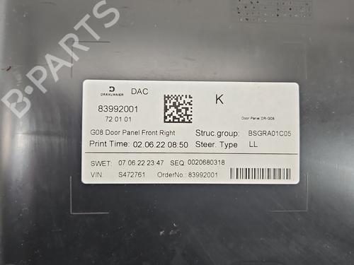 Front right panel BMW X3 (G01, F97, G08) iX3 | BP37821522C59 - Image 8