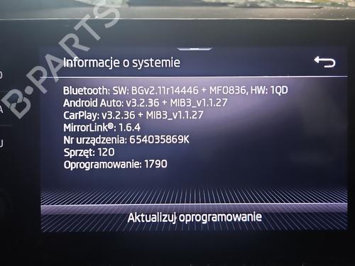 Radio SKODA SCALA (NW1) 1.5 TSI | BP37832515E6 - Image 2