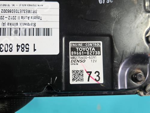 Engine control unit (ECU) TOYOTA AURIS (_E18_) 1.6 (ZRE181_, ZRE185_, ZRE185R, ZRE181R) | BP37847654M57  - Image 5