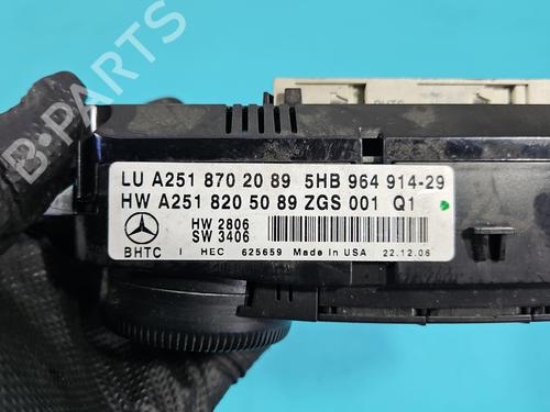 Climate control MERCEDES-BENZ M-CLASS (W164) ML 320 CDI 4-matic (164.122) | BP37835410I5 - Image 8