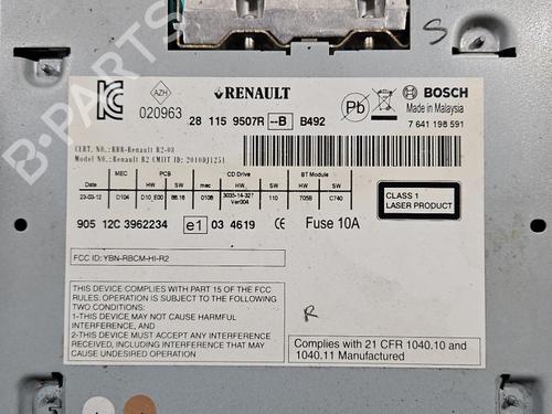 Radio RENAULT KOLEOS I (HY_) 2.0 dCi 4x4 (HY0K) | BP37814590E6 - Image 4