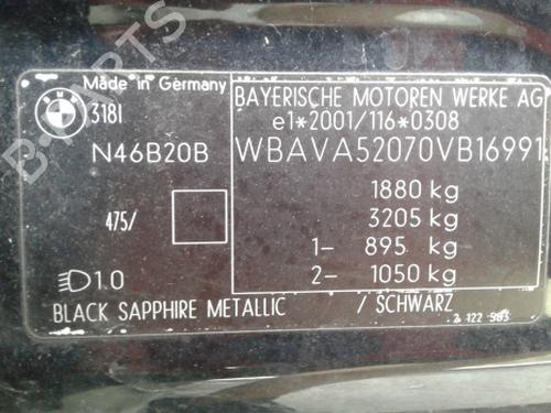 Mass air flow sensor BMW 3 (E90) 318 i | BP38813065M95 - Image 32