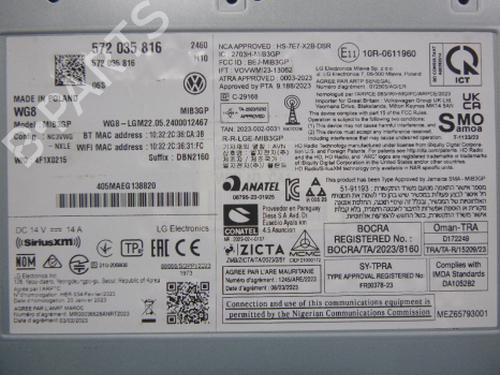 Radio VW GOLF VIII Variant (CG5, DB5) 1.5 TSI | BP38814128E6  - Image 8