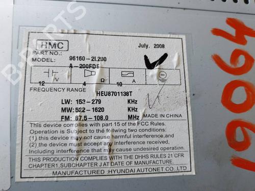 Radio HYUNDAI i30 (FD) 1.4 | BP40266211E6  - Image 7
