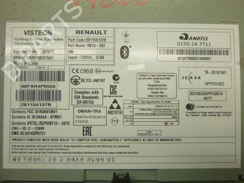 Radio DACIA DUSTER (HM_) 1.5 dCi 110 4x4 (HMAB) | BP38808925E6 - Image 8