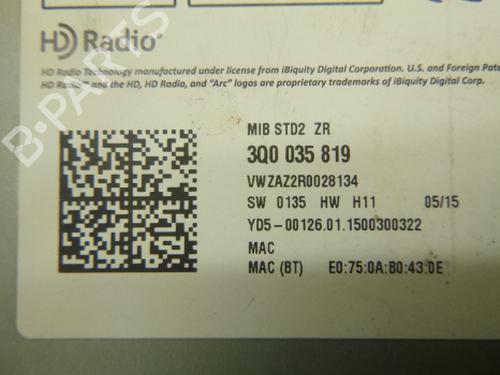 Radio VW PASSAT B8 (3G2, CB2) 1.6 TDI | BP38804334E6 - Image 7