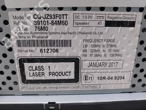 Display monitor SUZUKI CELERIO (LF) 1.0 (AVK310) | BP39411801C48  - Image 10