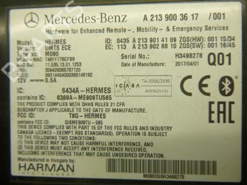 Electronic module MERCEDES-BENZ E-CLASS (W213) E 200 d (213.013) | BP38814107M83 - Image 3