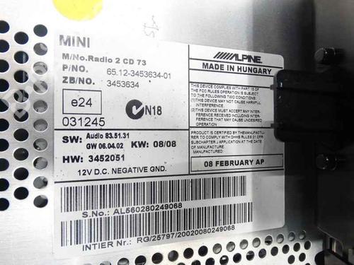 Radio MINI MINI Convertible (R57) Cooper | BP40356842E6 - Image 3