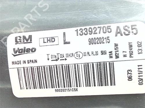 Left headlight OPEL CORSA D Hatchback Van (S07) 1.2 (L08) | BP38389211C28 - Image 5