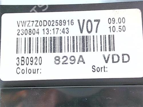 Instrument cluster VW PASSAT B5.5 (3B3) 1.9 TDI | BP38398100C47 - Image 9
