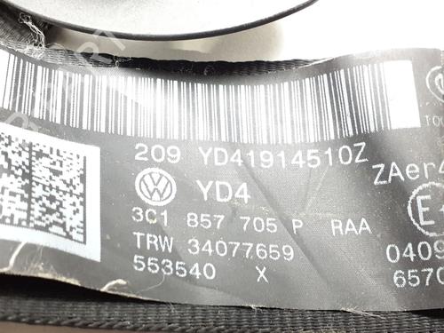 Front left seatbelt VW PASSAT B6 (3C2) 1.6 TDI | BP38702617I26 - Image 3