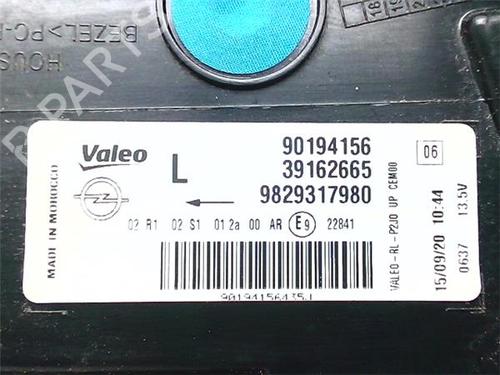 Left taillight OPEL CORSA F (P2JO) 1.5 (68) | BP38393482C34 - Image 2