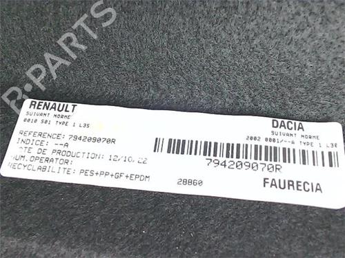 Hattehylle DACIA DUSTER (HM_) 1.5 dCi 115 4x4 (HMAD) | BP38393806C85 - Image 5