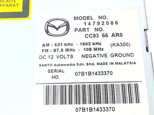 Radio MAZDA 5 (CR) 2.0 CD (CR19) | BP38389187E6 - Image 5