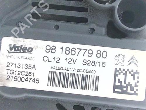 Alternator CITROËN C4 CACTUS 1.2 THP 110 | BP38380818M7 - Image 4
