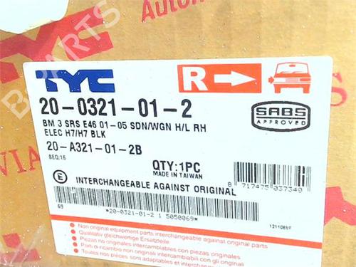 Right headlight BMW 3 (E46) 320 d | BP38399655C29 - Image 3