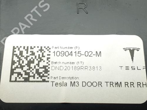 Bageste højre beklædning TESLA MODEL S (5YJS) P85 | BP38402249C61 - Image 7