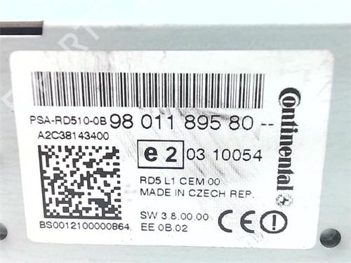 Radio CITROËN C4 II (NC_) 1.6 HDi 90 | BP39955838E6 - Image 4