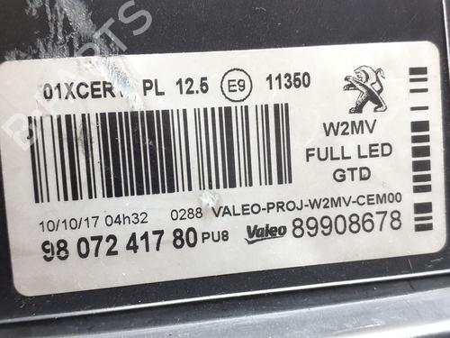 Left headlight PEUGEOT 508 I (8D_) 2.0 BlueHDi 150 | BP38387500C28 - Image 8