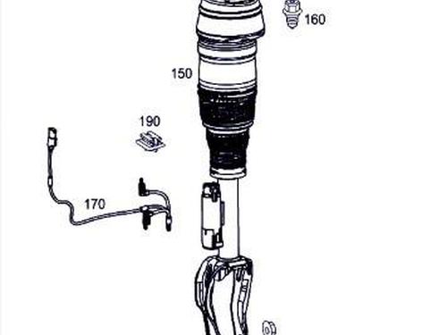 Used Left front shock absorber Left front shock absorber 38387947 38387947