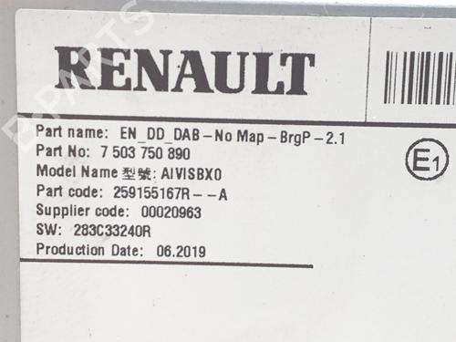 Radio RENAULT CLIO V (B7_) 1.3 TCe 130 (B7MF) | BP38401661E6 - Image 5