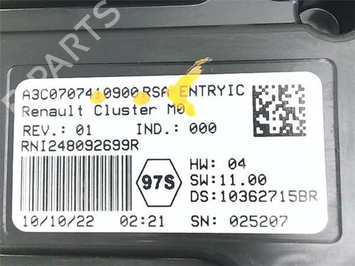 Instrument cluster DACIA DUSTER (HM_) 1.5 dCi 115 4x4 (HMAD) | BP38393809C47 - Image 5