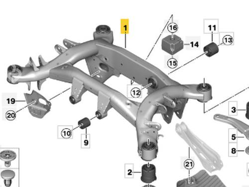 rear-axle-bmw-x3-f25-2010-2011-2012-2013-2014-2015-2016-2017-38334565 main image