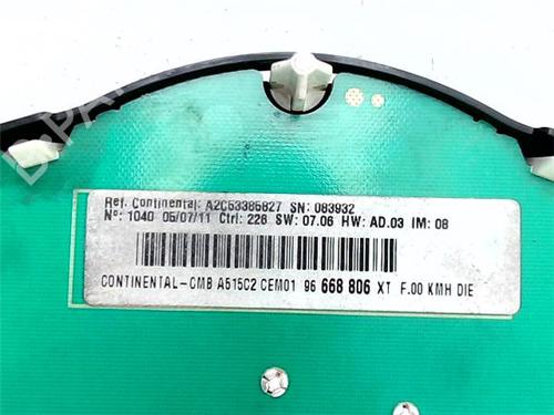 Instrument cluster CITROËN C3 II (SC_) 1.4 HDi 70 (SC8HZC, SC8HR0, SC8HP4) | BP39962244C47 - Image 2
