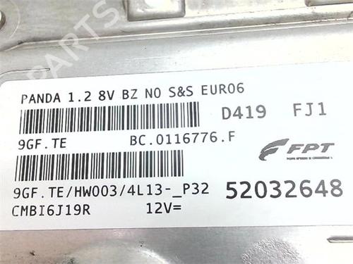 Control unit FIAT PANDA VAN (312_, 519_) 1.2 (312CXA1A, 312DXA1A) | BP38380437M11 - Image 5