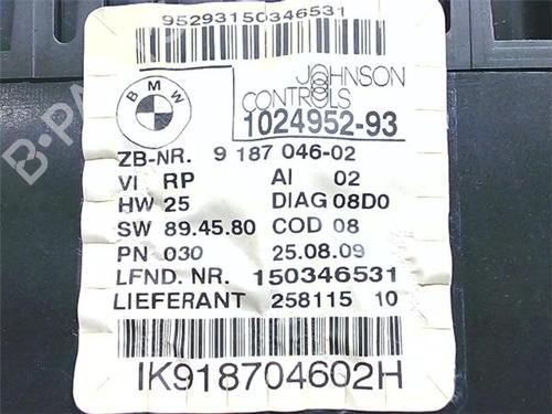 Instrument cluster BMW 1 (E81) 118 d | BP38394134C47 - Image 3