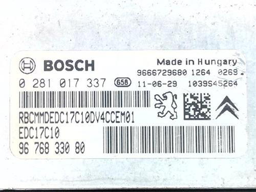 Control unit CITROËN C3 II (SC_) 1.4 HDi 70 (SC8HZC, SC8HR0, SC8HP4) | BP39962033M11 - Image 4