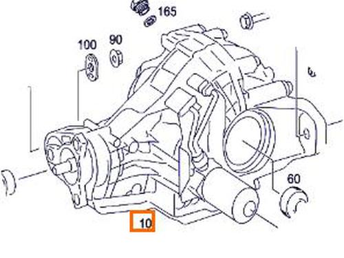 Used Rear differential Rear differential MERCEDES-BENZ M-CLASS (W164) ML 280 CDI 4-matic (164.120) (190 hp) 40085997 40085997