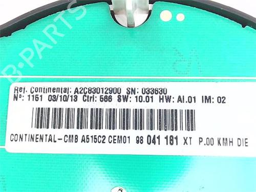 Instrument cluster CITROËN C3 II (SC_) 1.4 HDi 70 (SC8HZC, SC8HR0, SC8HP4) | BP39961842C47 - Image 2