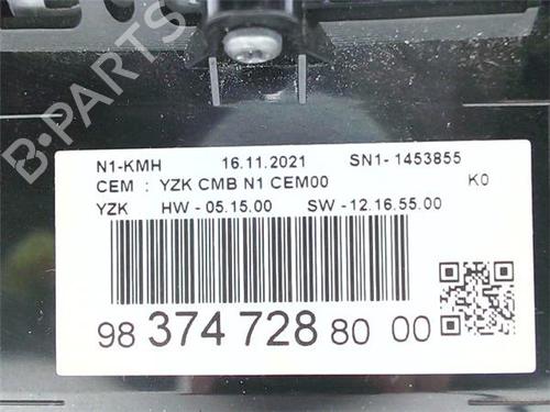 Instrument cluster CITROËN JUMPY III Bus (V_) 1.5 BlueHDi 120 | BP38374787C47 - Image 2