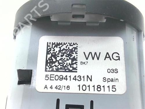 Headlight switch SKODA RAPID Spaceback (NH1) 1.2 TSI | BP38380512I24 - Image 4
