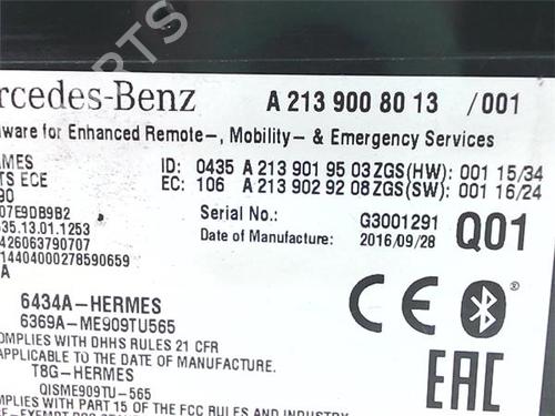 Control unit MERCEDES-BENZ A-CLASS (W176) A 200 CDI / d (176.008) | BP38388881M11 - Image 5