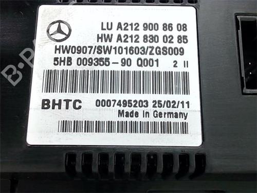 Climate control MERCEDES-BENZ E-CLASS Coupe (C207) E 350 CDI (207.322) | BP39207775I5 - Image 2