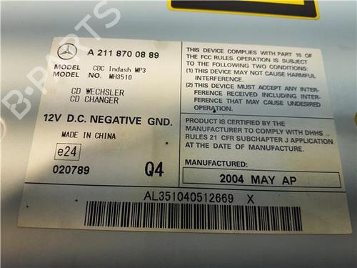 Electronic module MERCEDES-BENZ E-CLASS (W211) E 500 (211.070) | BP38359292M83 - Image 4