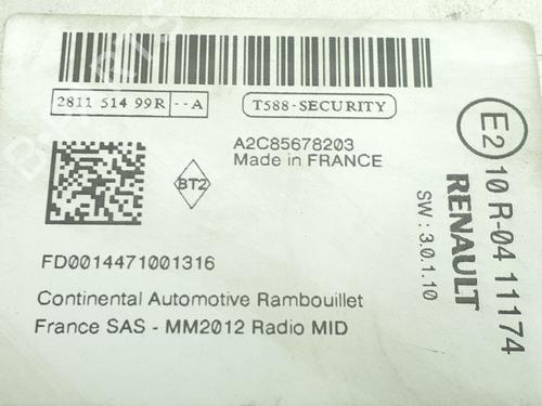 Radio RENAULT ZOE (BFM_) ZOE | BP40610834E6 - Image 5