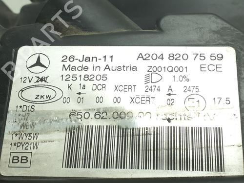 Right headlight MERCEDES-BENZ GLK-CLASS (X204) 220 CDI 4-matic (204.984, 204.997) | BP40560732C29 - Image 6