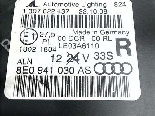 Right headlight AUDI A4 B7 Avant (8ED) 2.0 TDI 16V | BP38382656C29 - Image 4