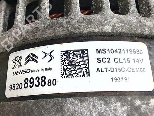 Alternator CITROËN C3 III (SX) 1.5 BlueHDi 100 (SXYHYP, SXYHTU) | BP40085855M7 - Image 2
