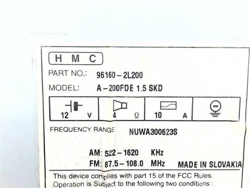 Radio HYUNDAI i30 (FD) 1.6 CRDi | BP38379610E6 - Image 4