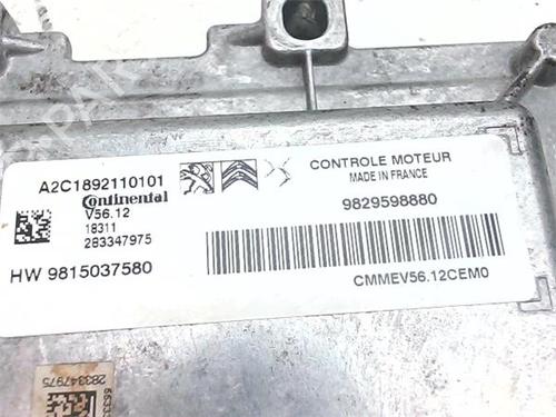 Control unit CITROËN C-ELYSEE (DD_) 1.2 VTi 82 | BP38379467M11 - Image 4