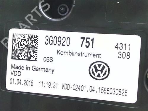 Quadrante VW PASSAT B8 (3G2, CB2) 1.6 TDI | BP38392861C47 - Image 3