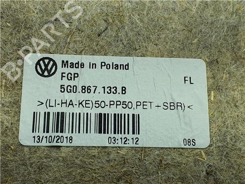 Front left panel VW GOLF VII (5G1, BQ1, BE1, BE2) 1.4 TSI | BP38369705C58 - Image 2