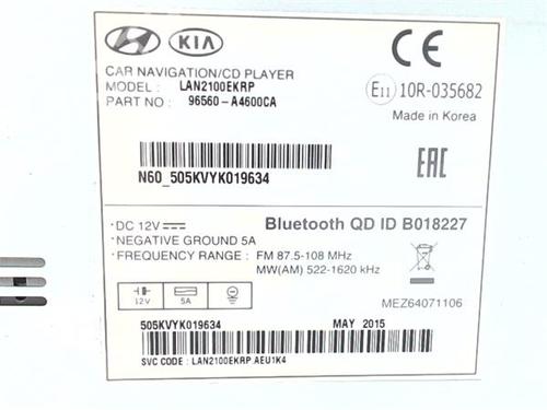 Radio KIA CARENS IV 1.7 CRDi | BP38362481E6 - Image 2
