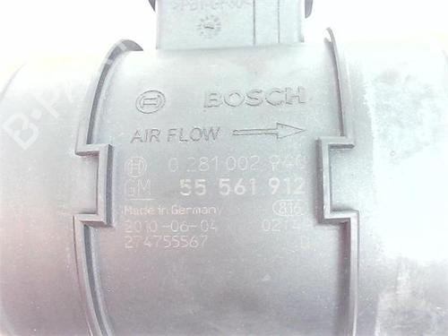 Mass air flow sensor OPEL ASTRA J Saloon 1.7 CDTI (69) | BP38388756M95 - Image 2